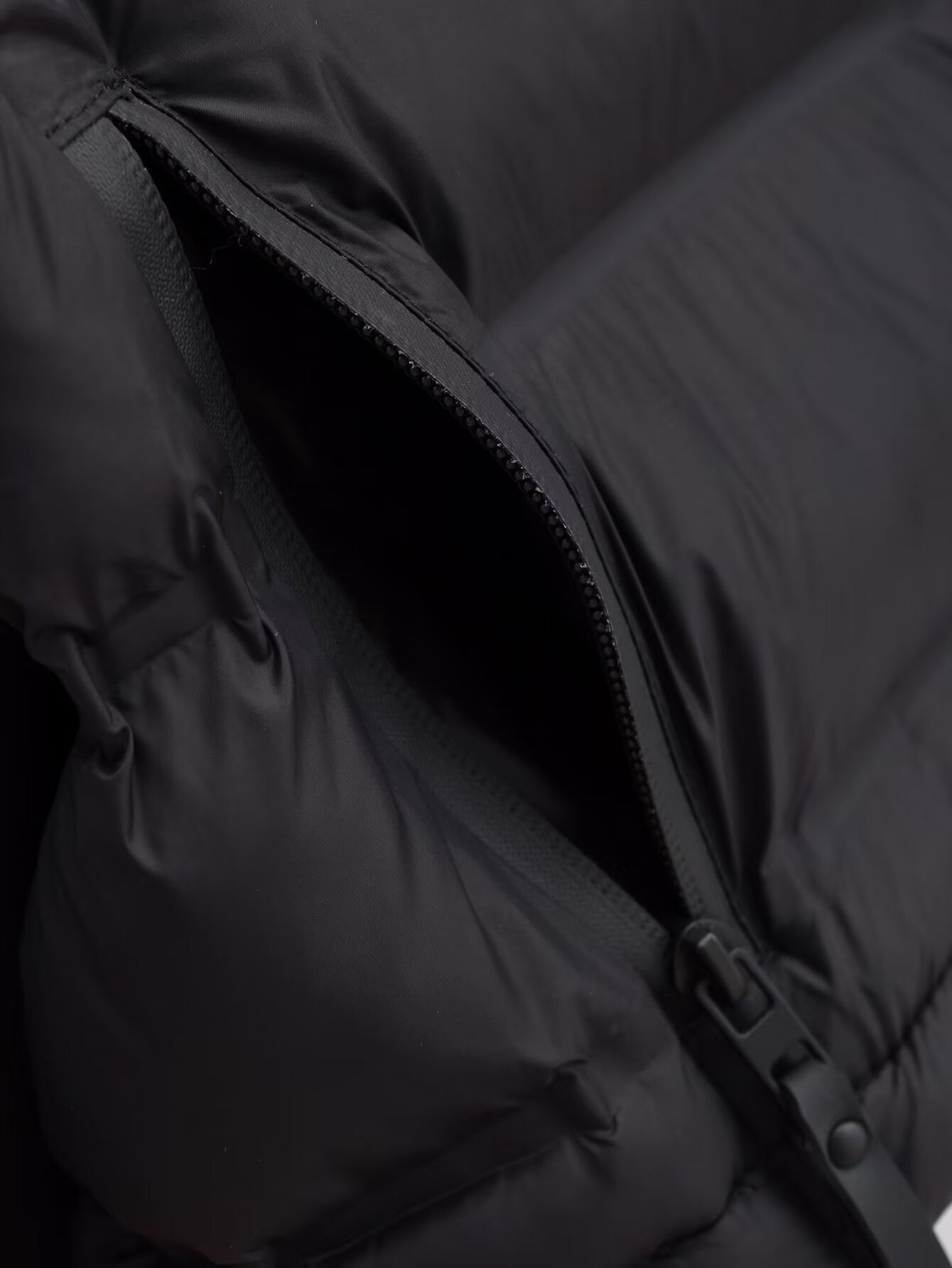 Women's short standing collar spliced cotton jacket Coat