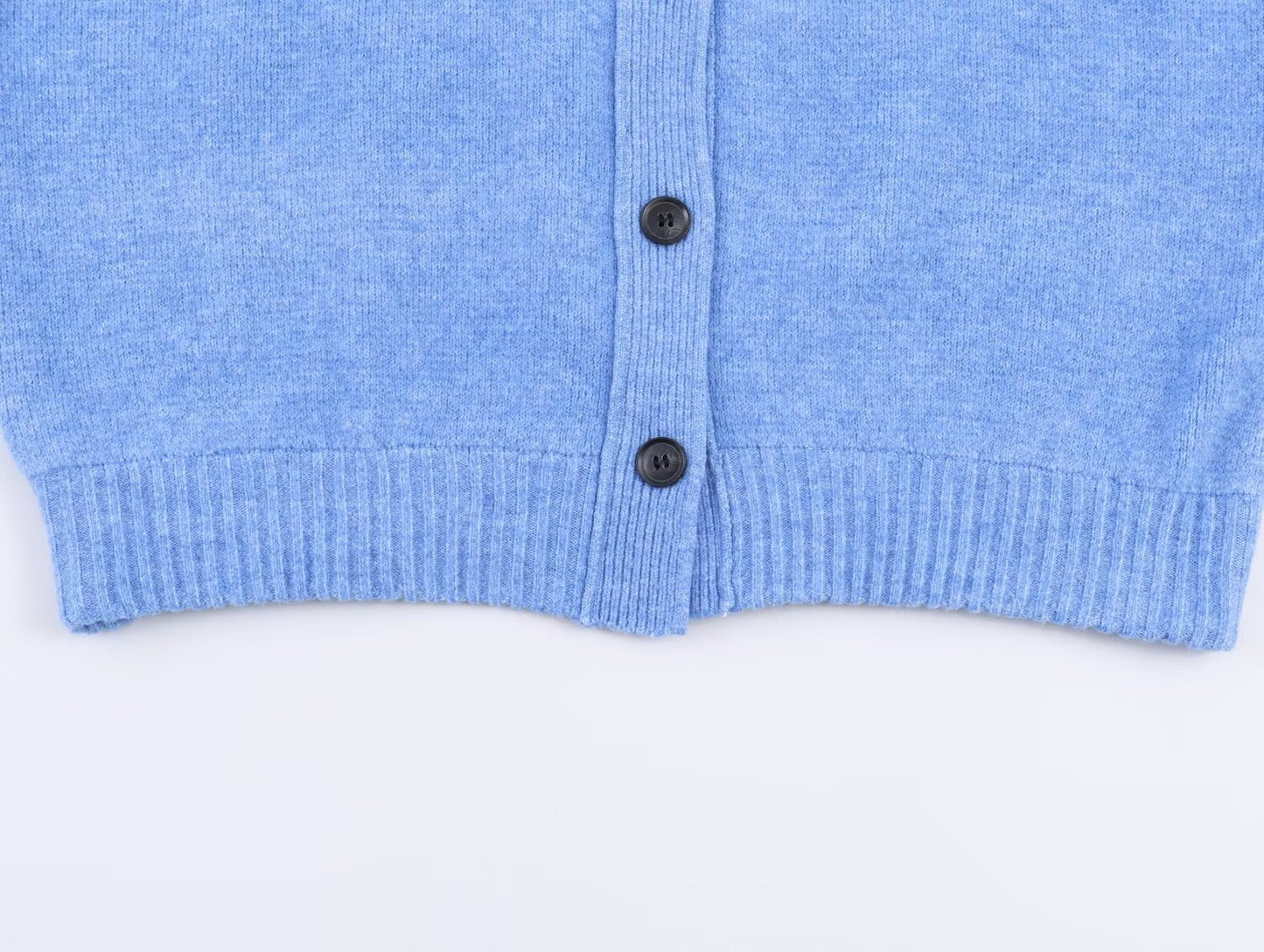 Women's soft textured O Neck knitted Coat