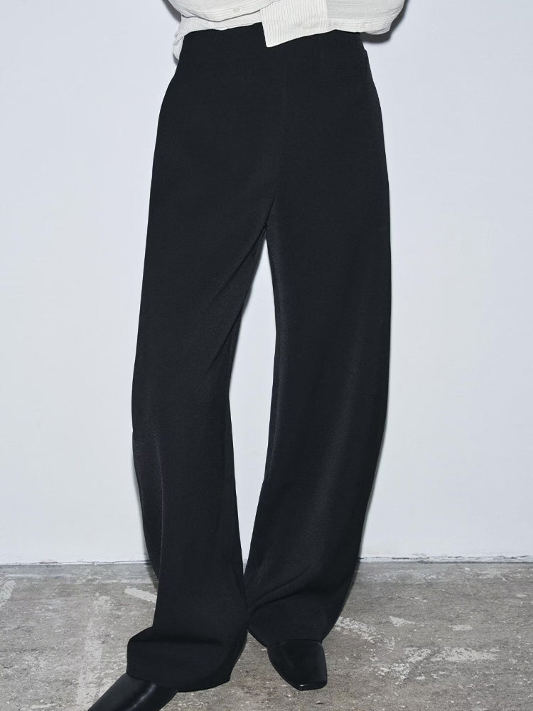 Women's new fashion comfortable loose high waisted zipper pants