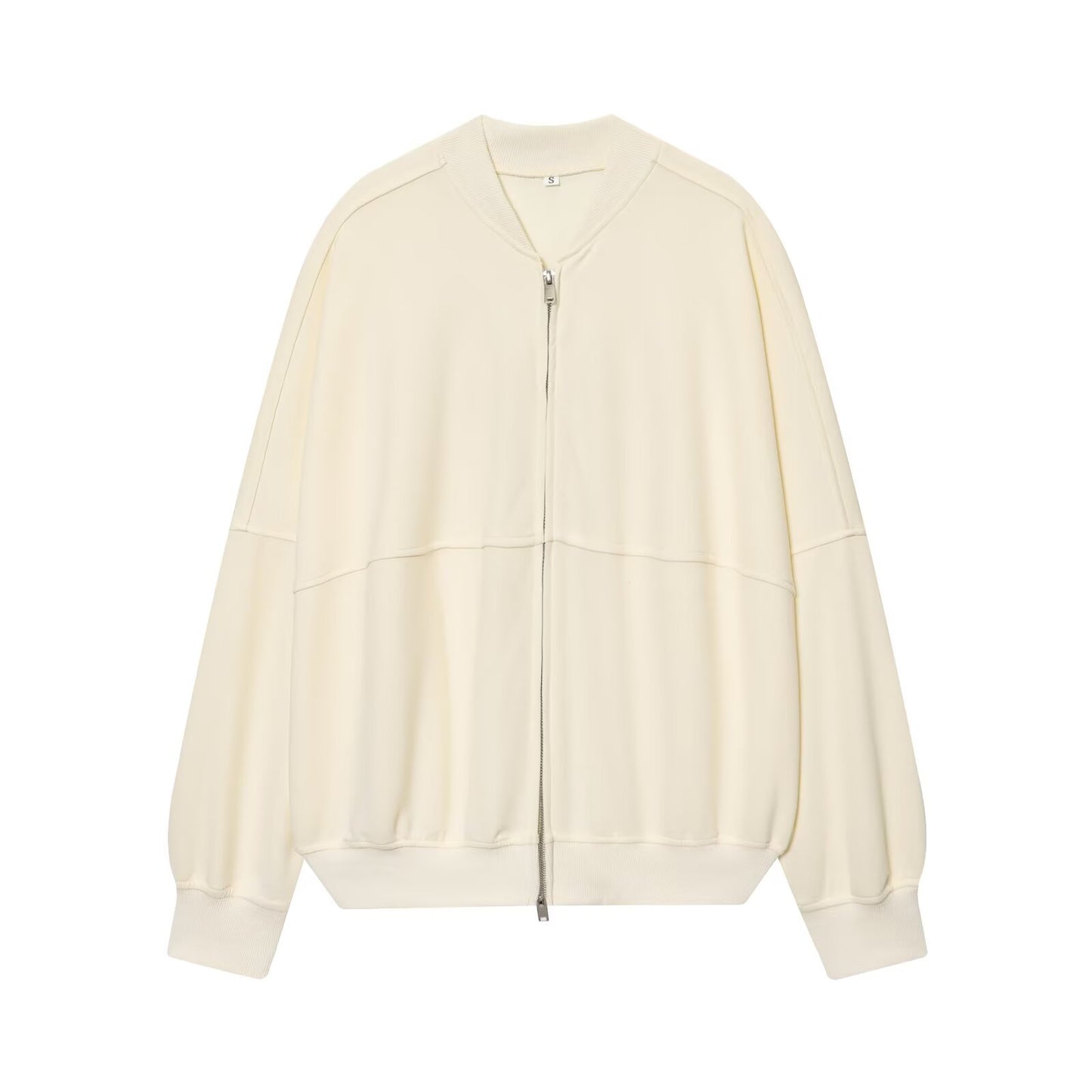 Women's new fashion loose zipper pilot jacket Coat+Pants suit