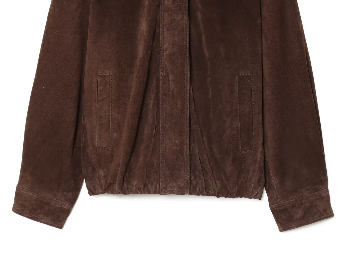 Women's new fashion anti suede effect casual stand collar jacket Coat