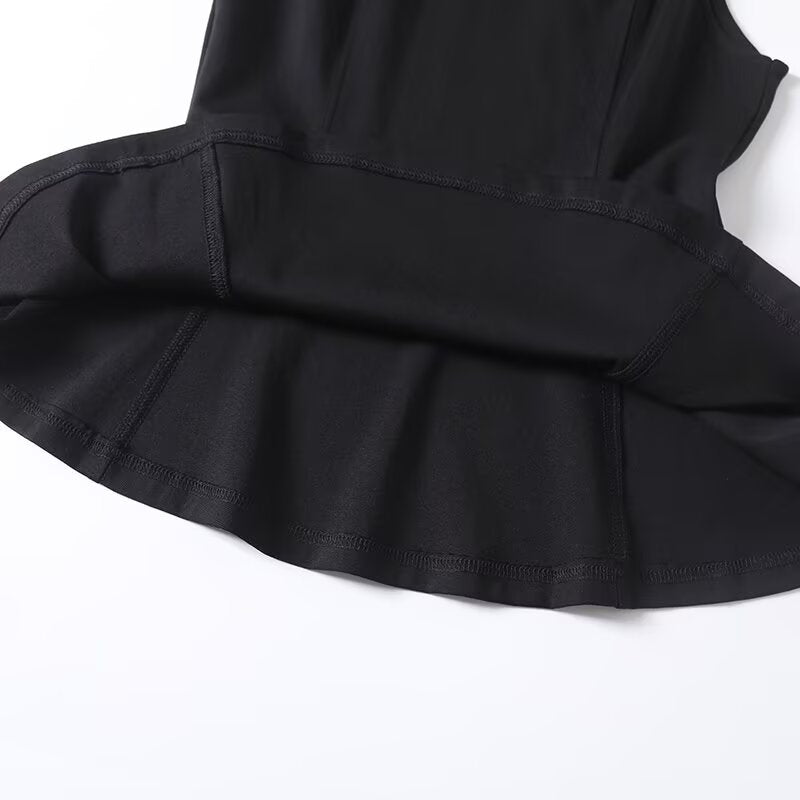 Women's new fashion waist cinched vest style sleeveless top