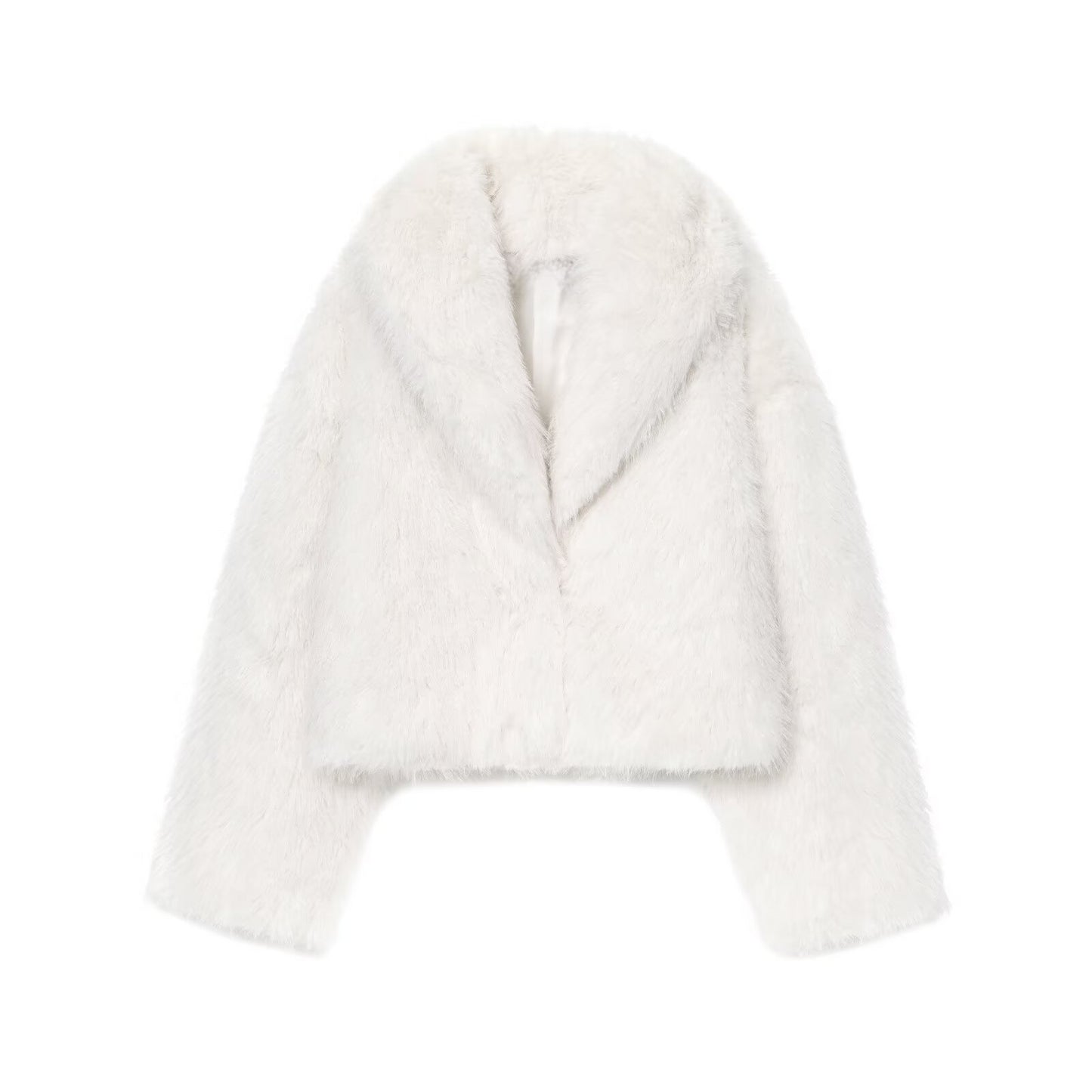 Women's fashion short imitation fur coat