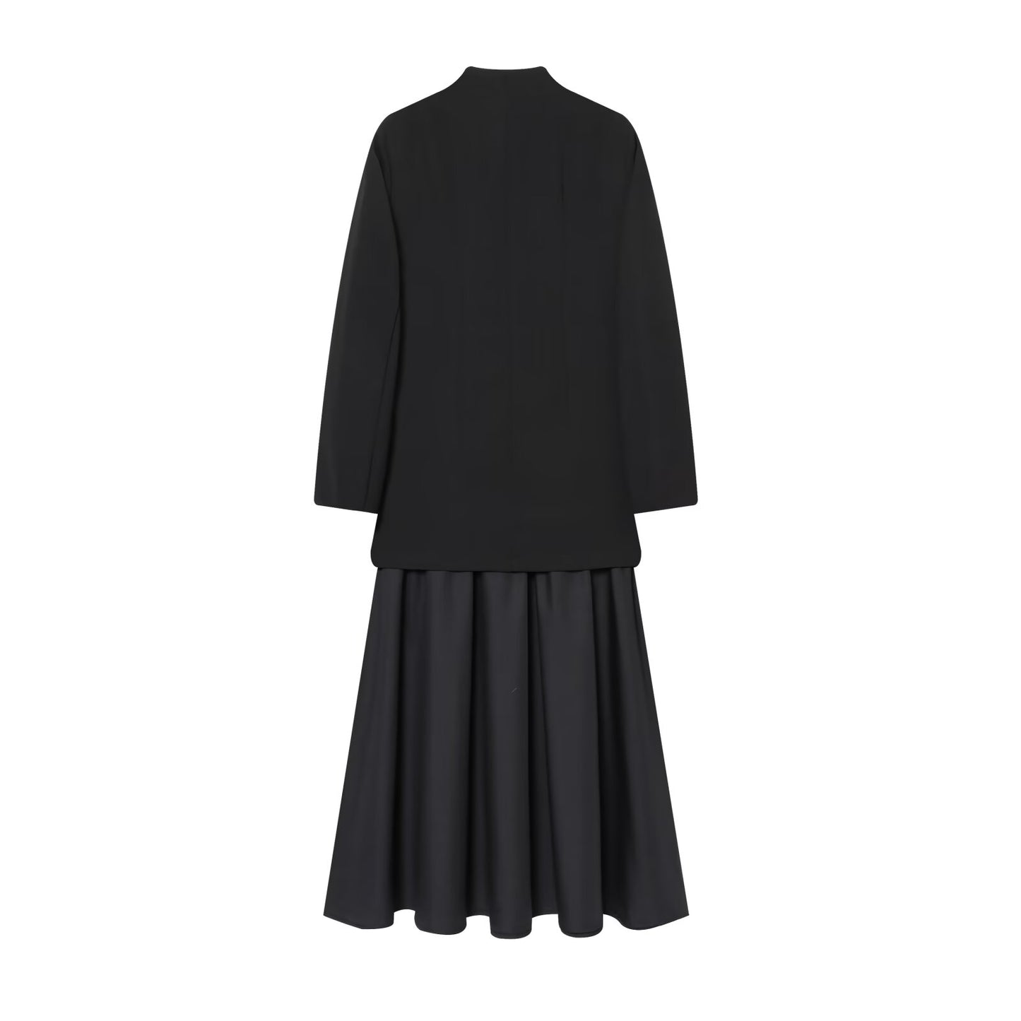 Women's new fashion splicing Suit style MIDI dress