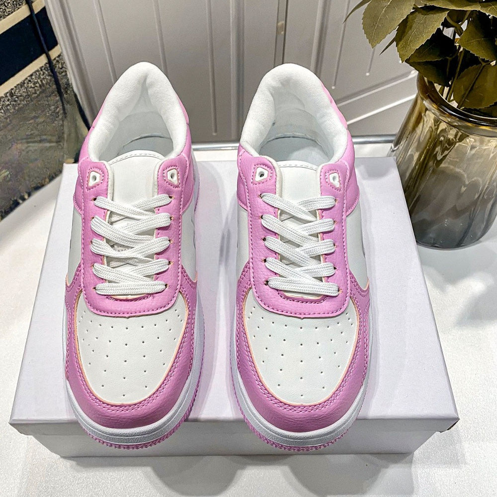 Women's new thick-soled non-slip sports shoes have a shoe box