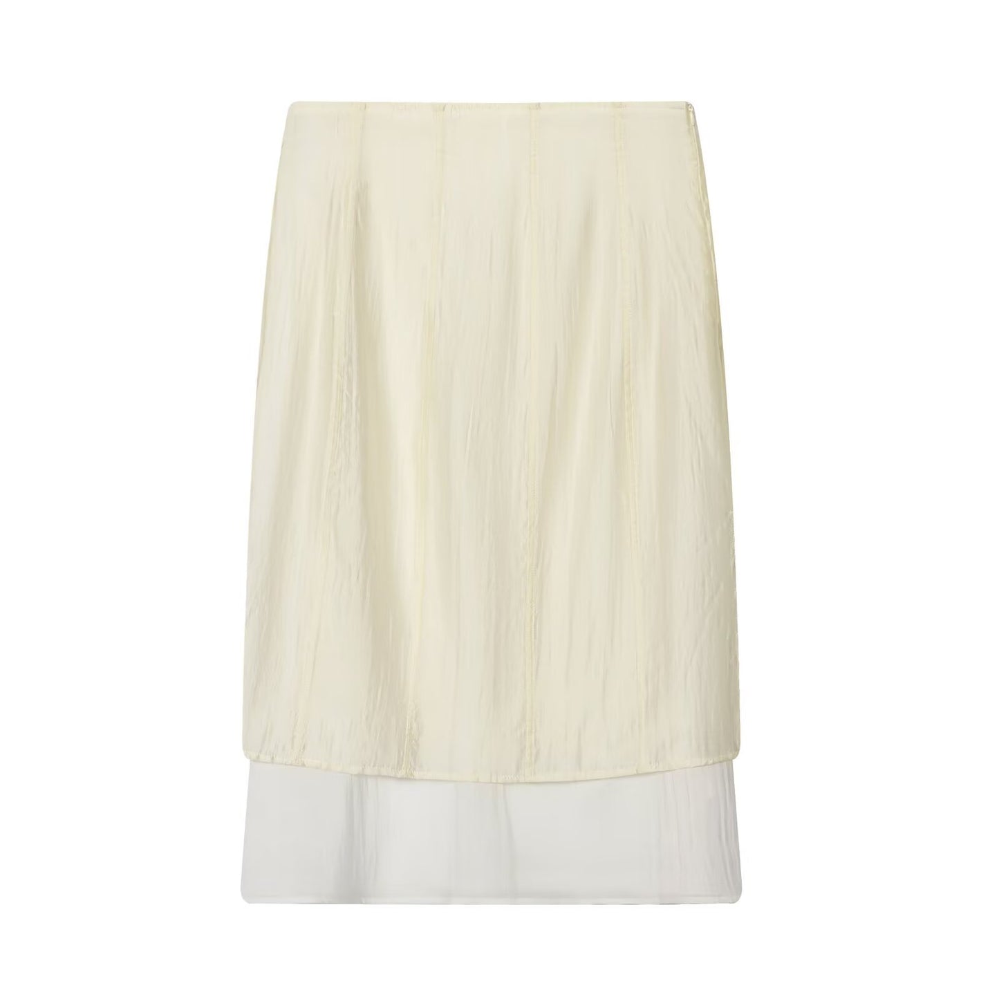 2026 Women's casual patchwork MIDI skirt