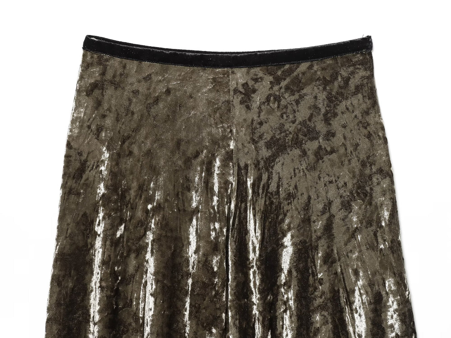 Women's New Fashion Retro Velvet Lace Midi Skirt