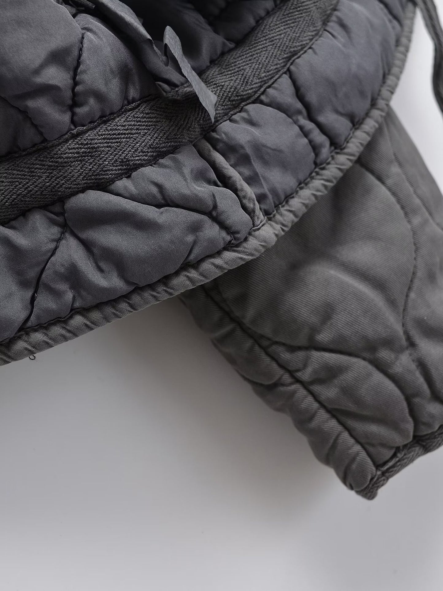 Women's loose standing collar warm cotton Coat