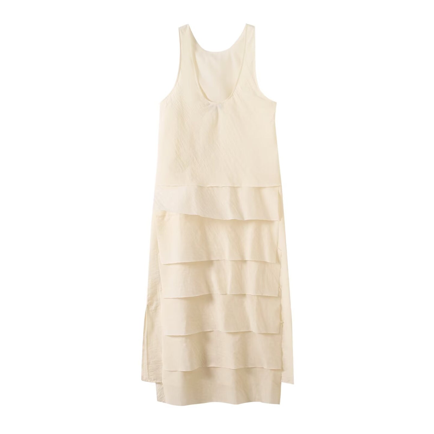 Women's 2025 new fashion sleeveless vest style cake dress