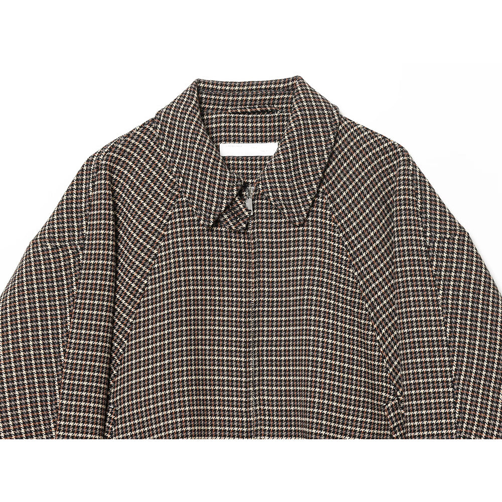 suit Women's 2 pieces plaid cotton pilot jacket Coat+Skirts