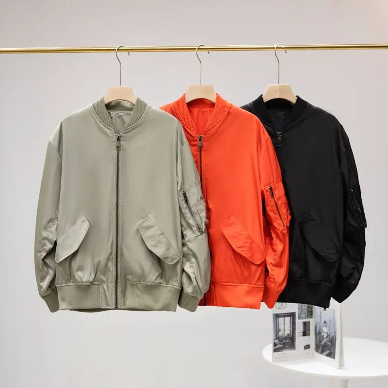 Men's New Fashion Casual Joker Loose Version Zipper Flying Jacket Jacket Casual Jacket Jacket