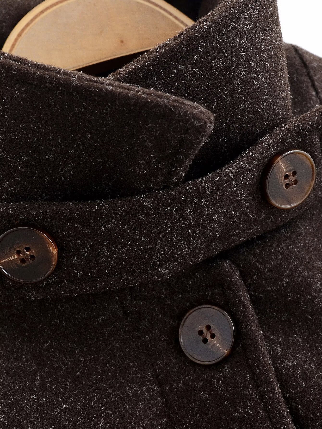 Women's with Belt loose warm Lapel woolen coat