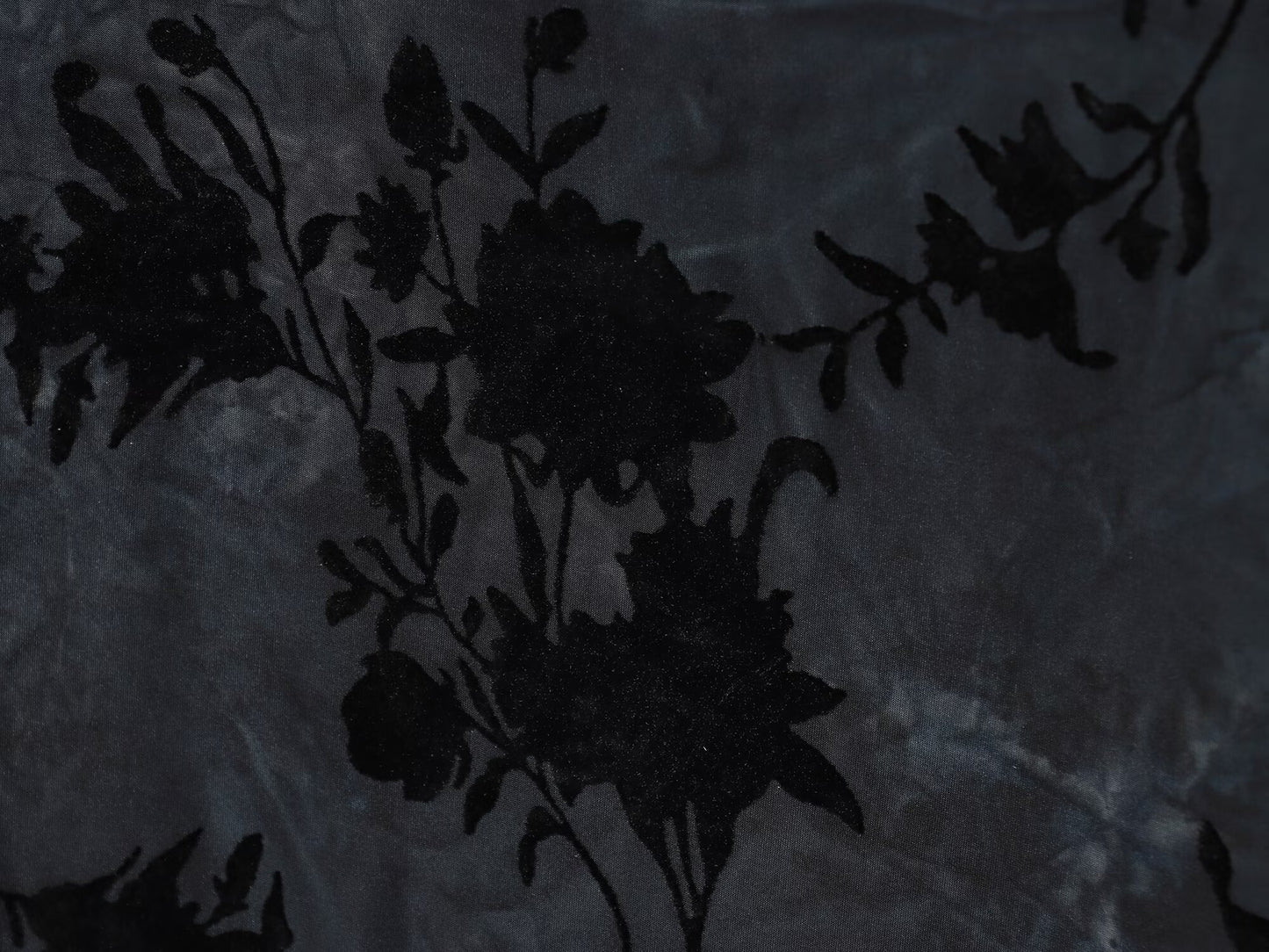 Women's New Flocking Printed Hanging Neck Midi Dress