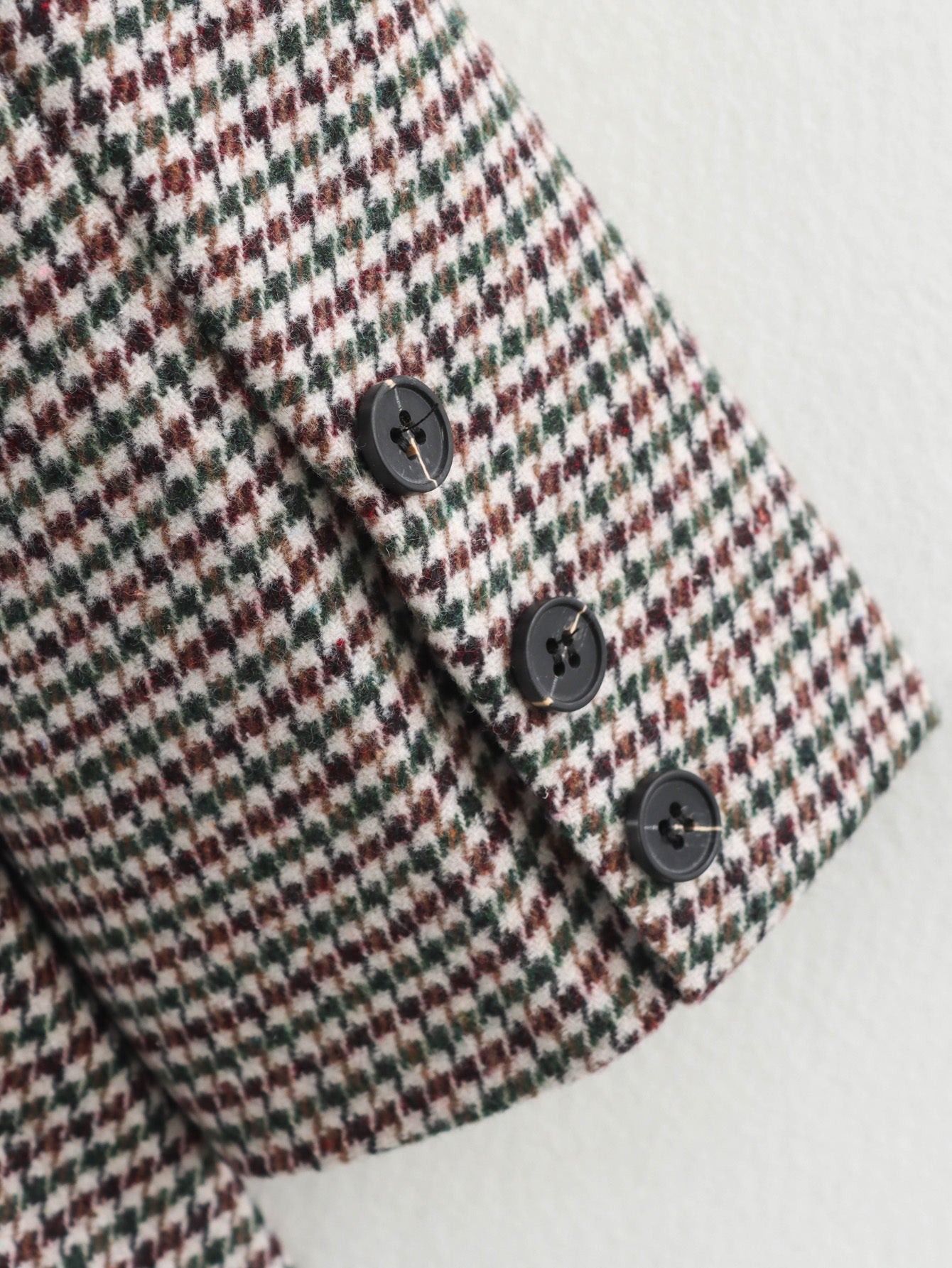 Women's casual single breasted checkered Blazer Coat