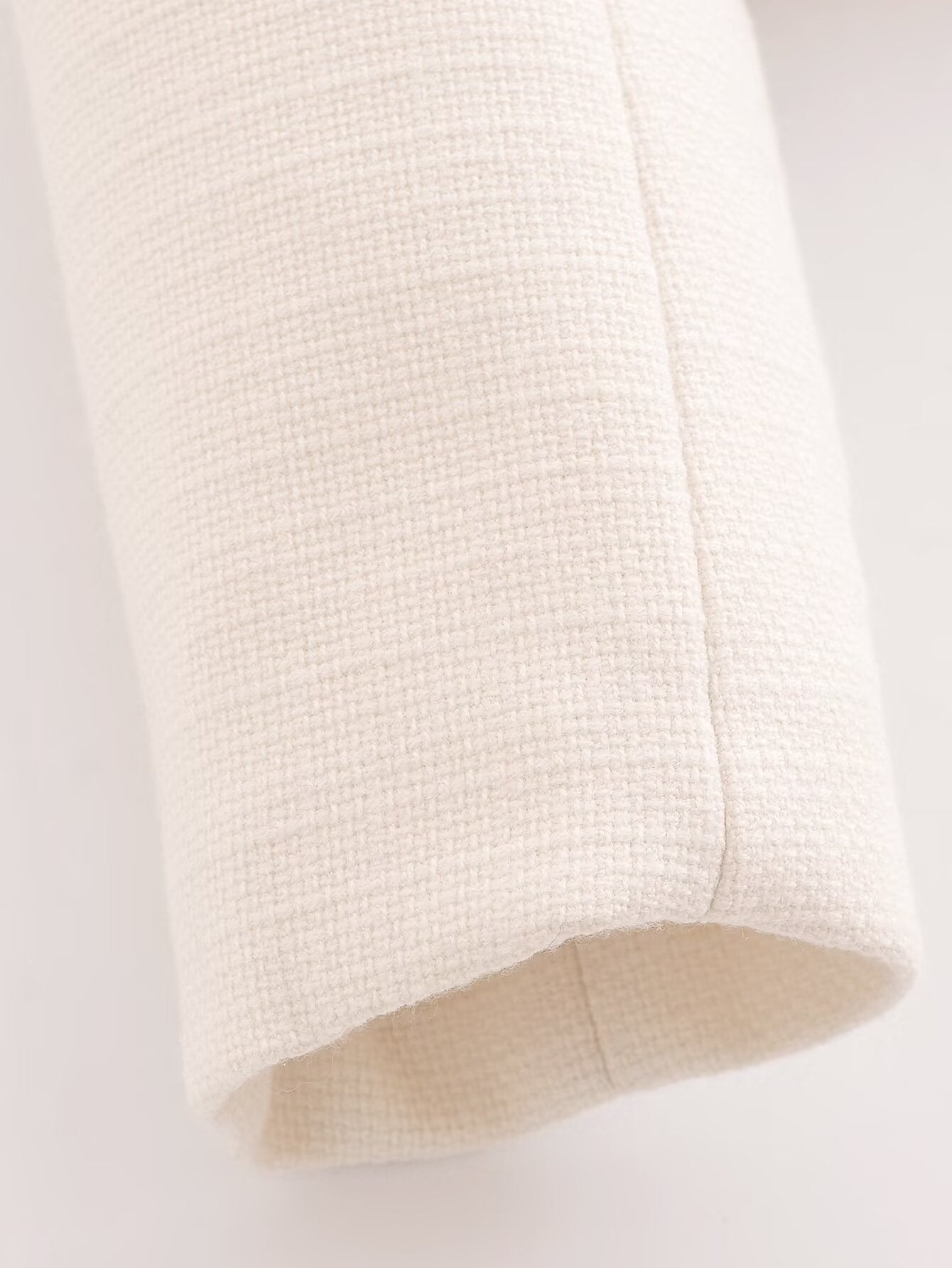 Women's New Short Coarse textile O Neck Coat