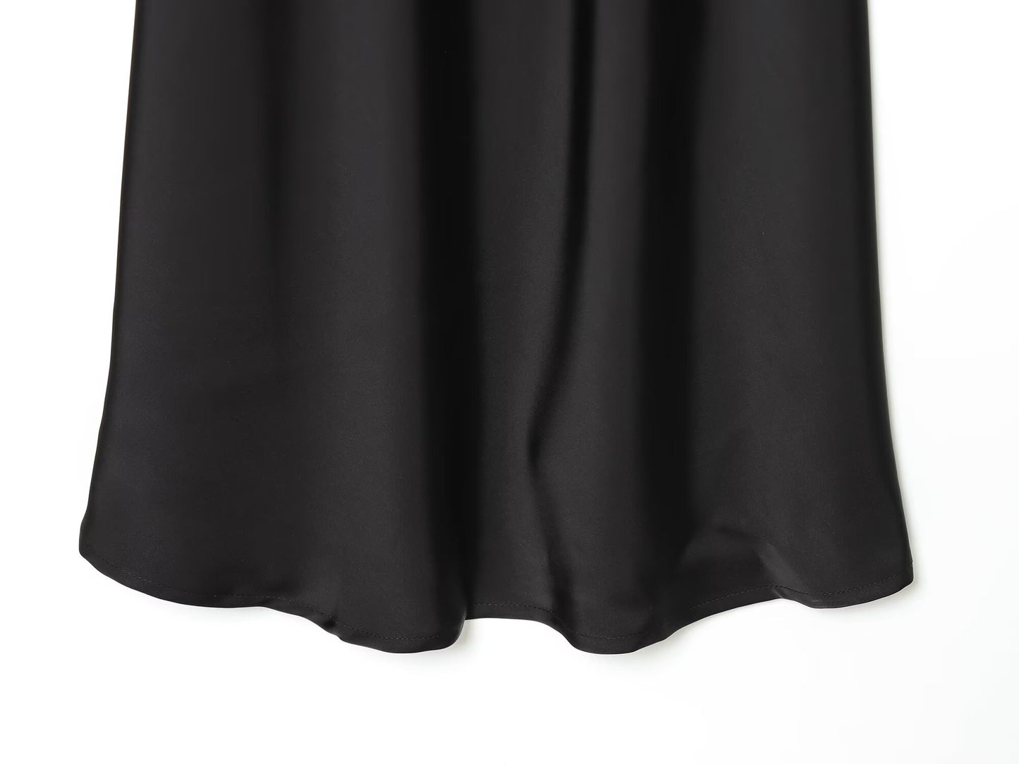 Women's slim draped suspender MIDI dress