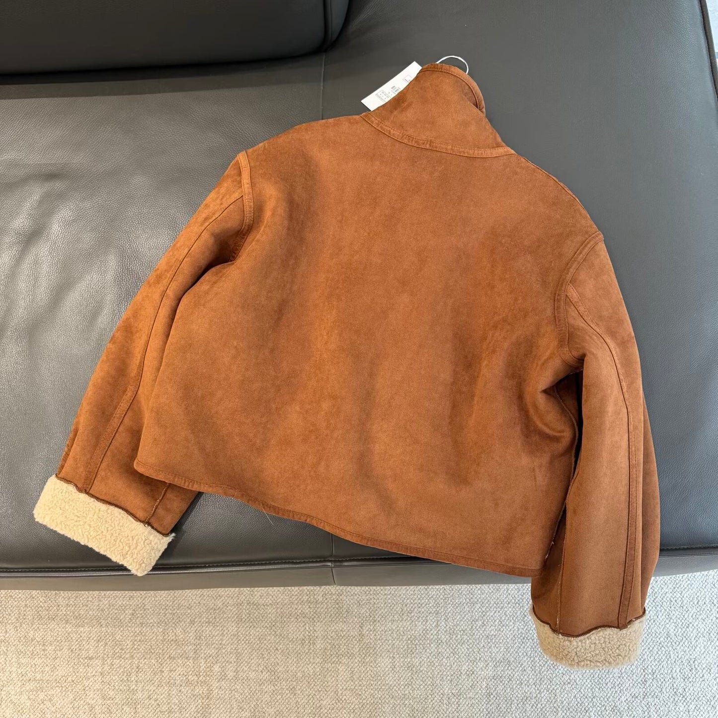 Women's warm stand collar double-sided wear jacket Coat