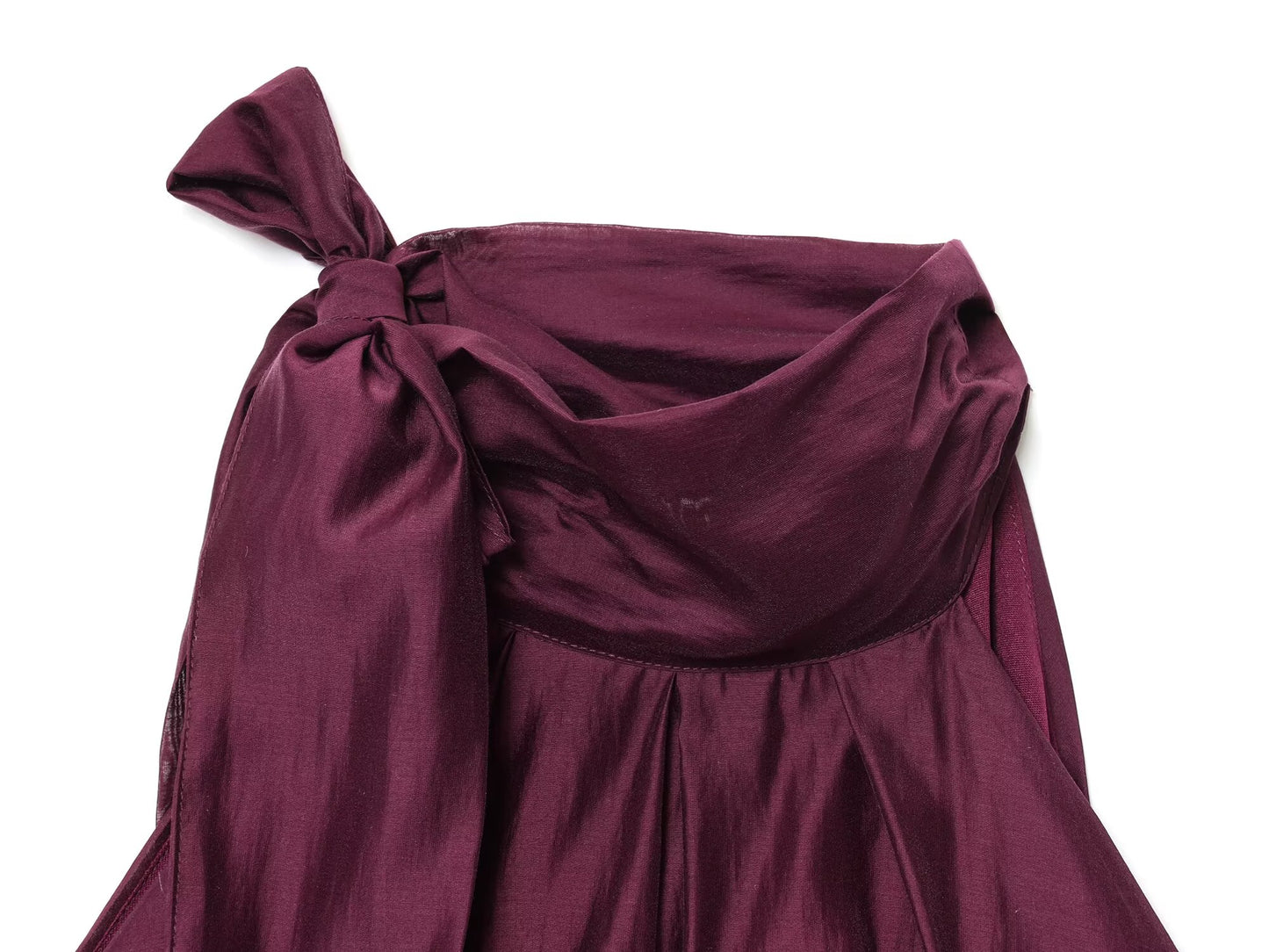 Women's new fashion bow decoration sleeveless fluffy top