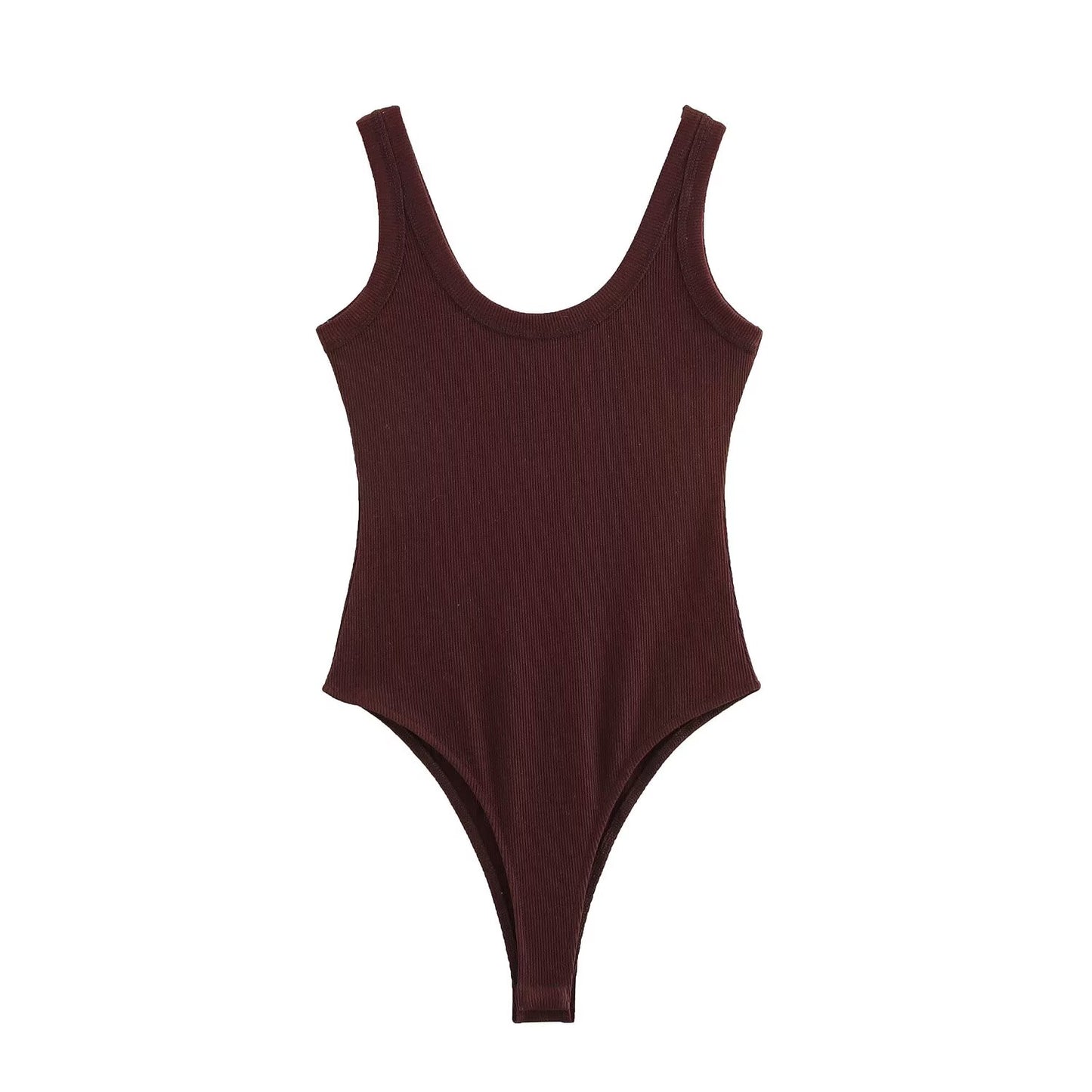 Women's 2025 new fashion multi-color tight ribbed jumpsuit