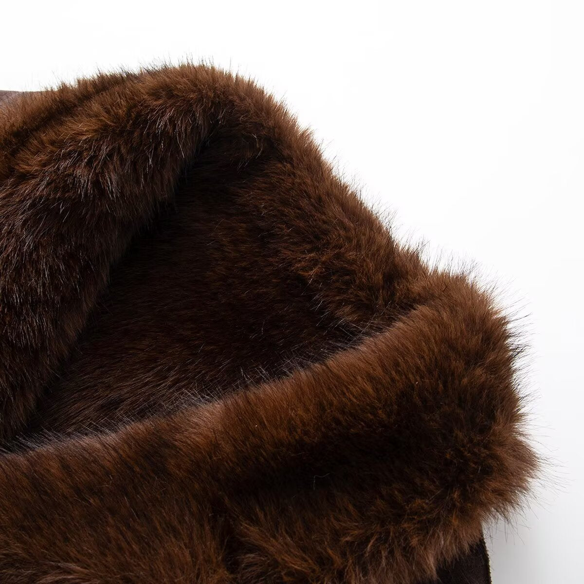 Women's Double-sided Artificial Fur Effect Jacket Coat