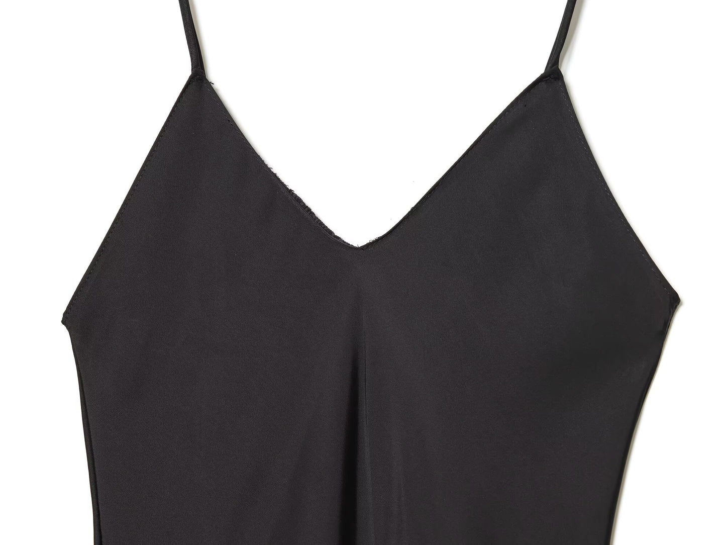 Women's slim draped suspender MIDI dress