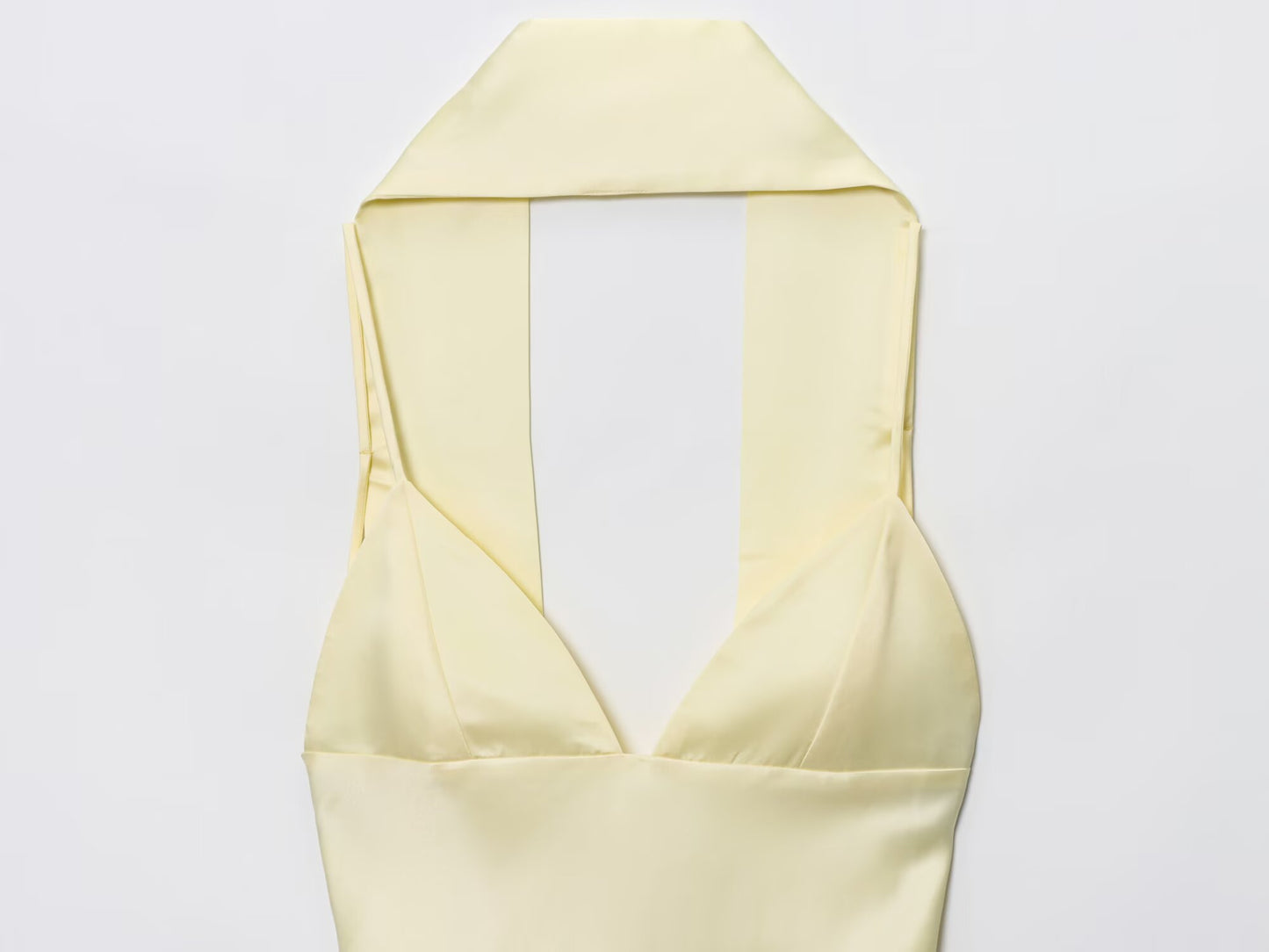 Women's New Fashion Thin Scarf Decorative Satin suspender Midi Dress